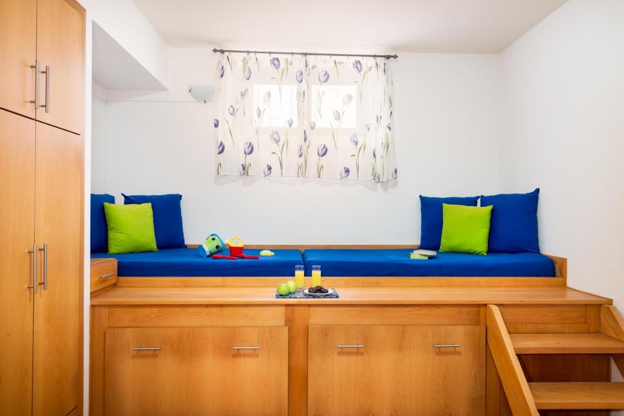 Beachfront Villa Turquoise With Private Pool, Bbq And Ping Pong Table Chania  Ngoại thất bức ảnh